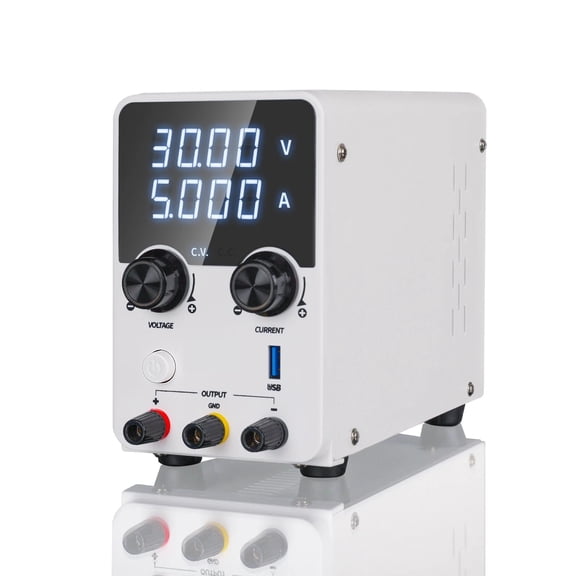 Power Supply Adjustable 30V 5A LED Fast Charging USB Display Voltage Regulator DC Portable Bench Lab Power Station Unit ,High Powerful