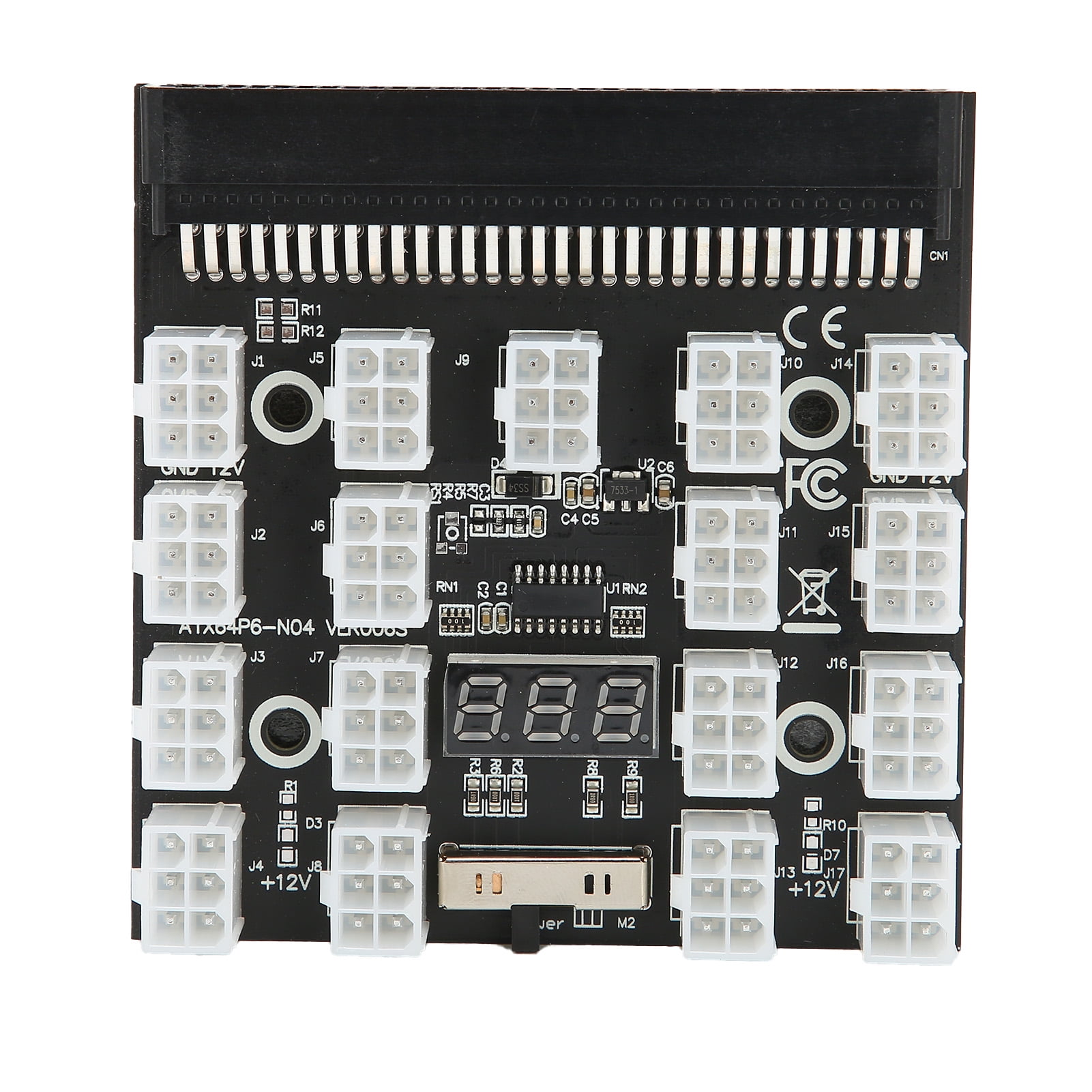 Power Adapter Pcb Power Supply Board Adapter 17 Position Distribution Converter Breakout ...