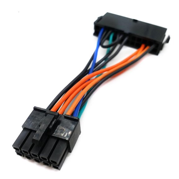 Power Supply Cable Cord 24-Pin Female To 10-Pin Male Adapter for Notebook Laptop