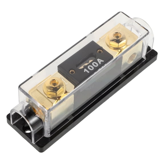OUNONA Automotive 100A Fuse Holder for Car Use with Big Fuse Compatibility and Plastic Material Multi Color