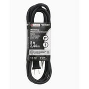 Power Supply Cord 8-ft 2-Prong Black Garbage Disposal Appliance Power Cord