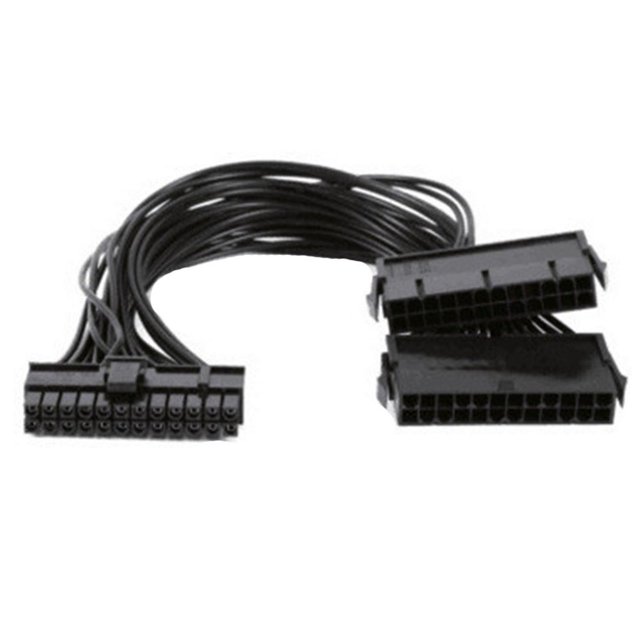 Power Supply PSU 24 pin ATX Mainboard Adapter Connector Computer