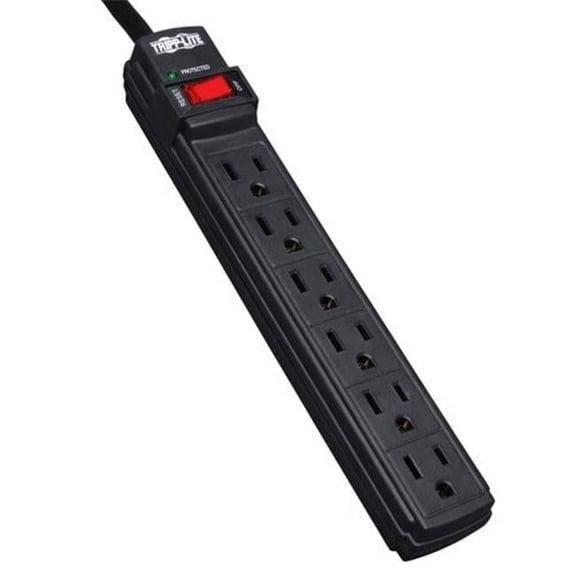 Power Surge 6 Outlet 6 feet 360-Joules Surge Suppressor Retail
