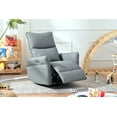 thumbnail image 1 of Power Swivel Rocker Recliner Chair for Adults, 270° Swivel Rocking Recliner Chair,Electric Small Recliners for Small Spaces, Single Sofa Recliner for Living Room, Bedroom,RV (Blue-gray), 1 of 7