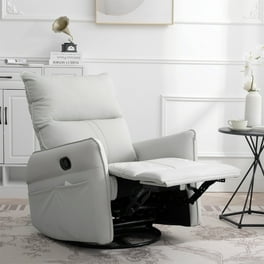 270 Power Swivel Rocker Recliner Chair for Nursery Heavy Duty 330lbs Electric Glider Reclining Sofa with USB Ports for Living Room Bedroom Light Gray Walmart