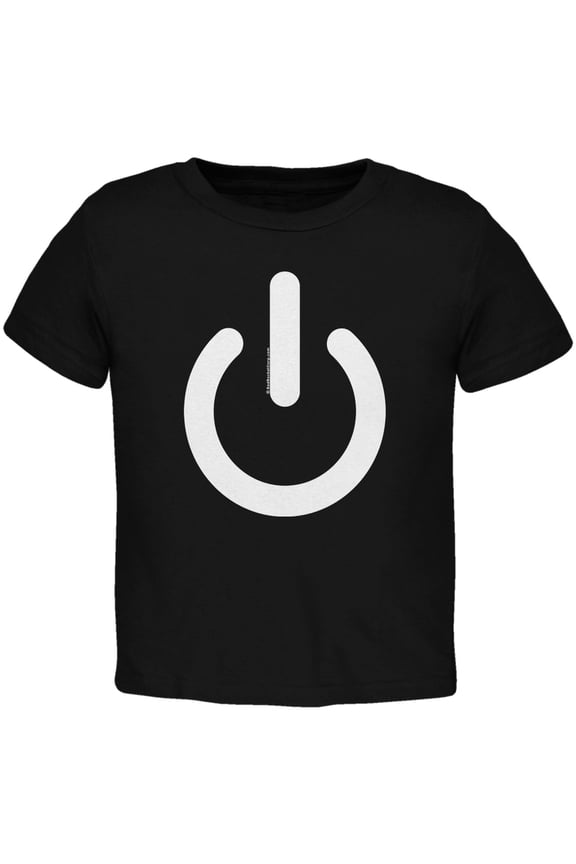 Power Symbol Black Toddler T-Shirt - 4T