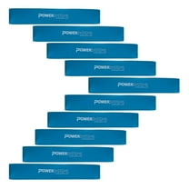 Power Systems 12" Versa Loop Resistance Bands (10-Pack) - Heavy (12-45 lb) Durable Workout Bands