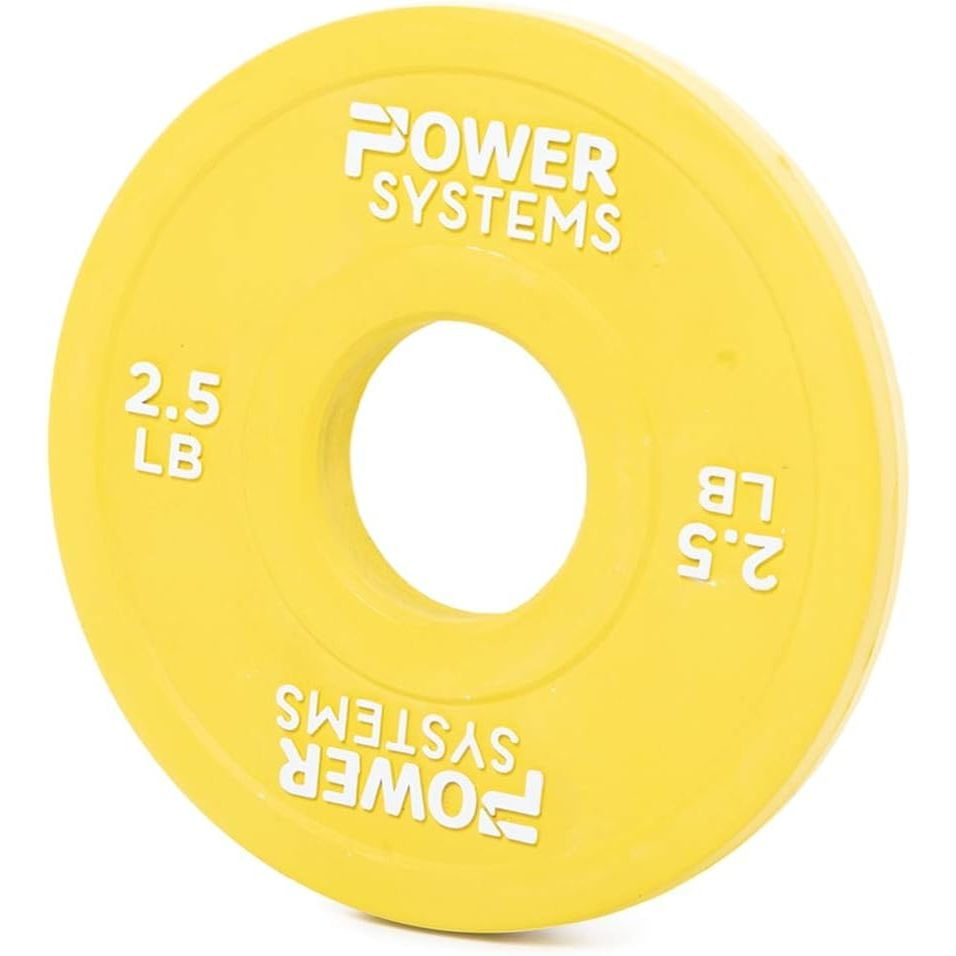 Power Systems 2.5 lb Rubber Training Bumper Plate, Durable Olympic Colored Weight Plate - Yellow