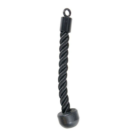 Power Systems 15" Single Tricep Rope Attachment with Stopper for Cable Machine Systems
