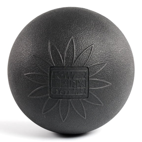 Power Systems Myo-Release Massage Ball 6" EVA Therapy Ball for Trigger Point Relief - Black
