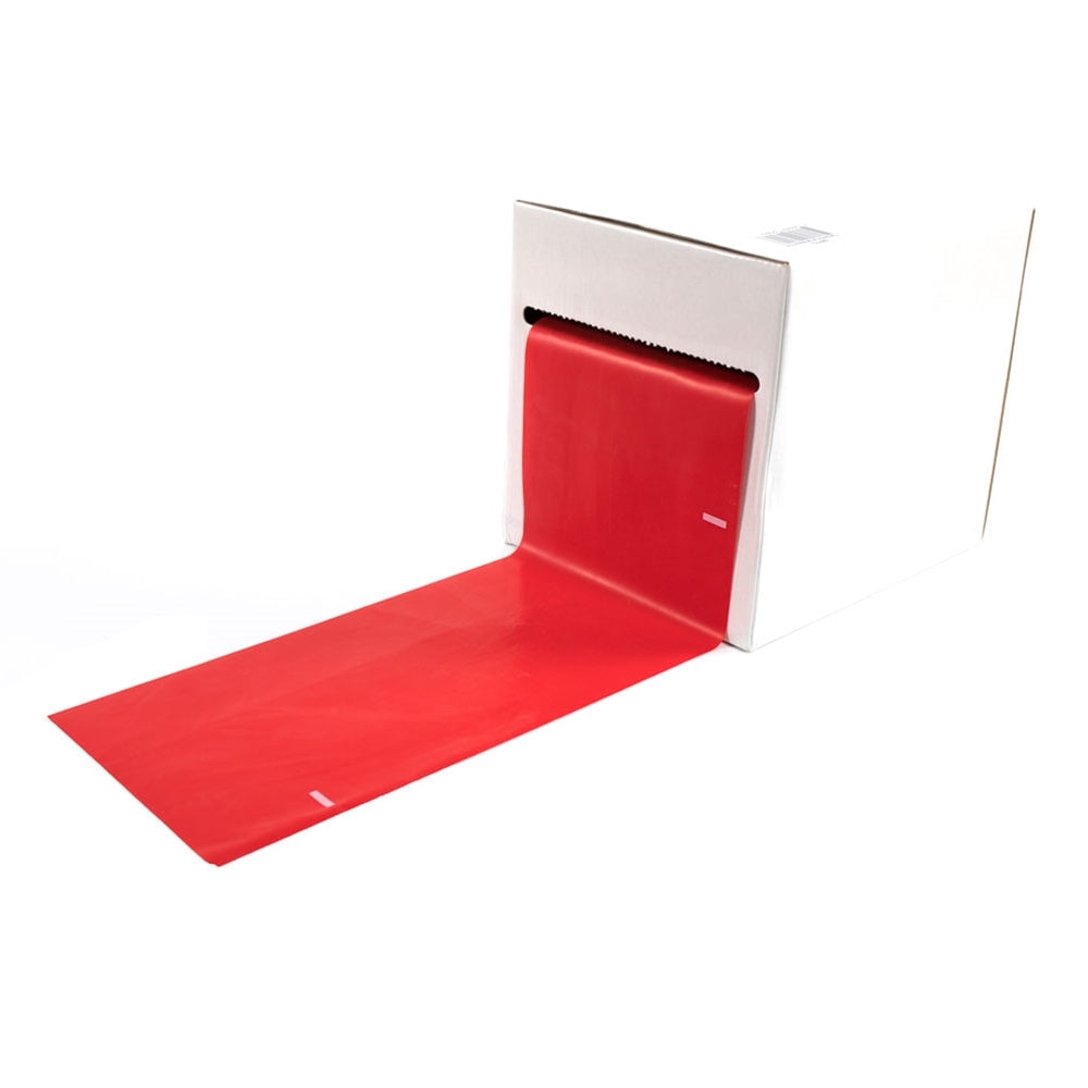 Power Systems Flat Band - 50 yd Resistance Band (Medium Resistance Level), Durable Latex Strength Band
