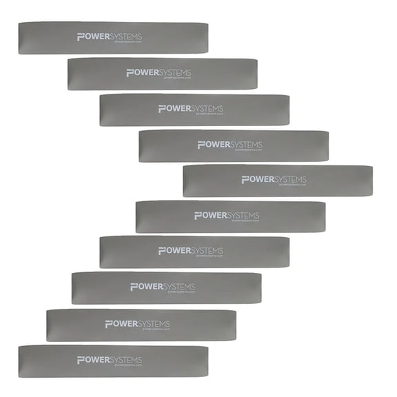 Power Systems 9" Mini Versa-Loop Bands 10-Pack, Portable Ultra Heavy Resistance Bands (22-85 lbs)