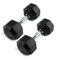 thumbnail image 1 of Power Systems 96874 Rubber Octagonal Dumbbell 20 lb. (Pair), 1 of 8
