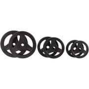 Power Systems Full Barbell Plate Set w/Hand Grips - Includes 35 Pounds of Starter Plates 10/5/2.5 lbs