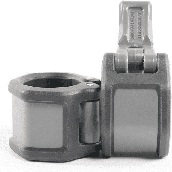 Power Systems Lock-Jaw HEX Collars 1.25" Pair Secure Barbell Clamp for ProElite Pump Sets Gray