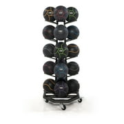 Power Systems Medicine Ball Storage Rack, 14 x 11 x 52 Medicine Ball Rack Holds 5 Balls
