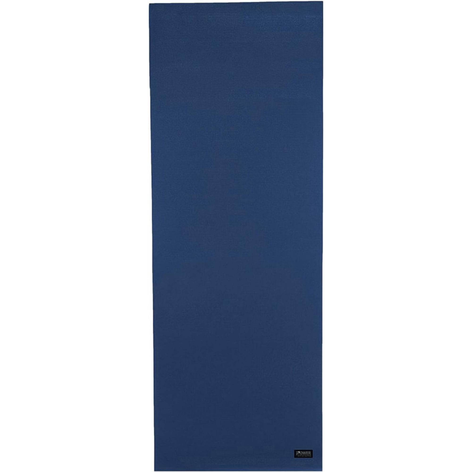 Power Systems Premium Yoga Sticky Mat, Secure Grip Lightweight Durable Design - Navy - 1/4" thick