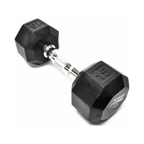 Power Systems Rubber Octagonal Dumbbell 15 lb., 61515