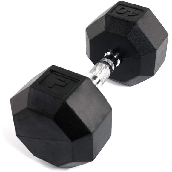 Power Systems Rubber Octagonal Dumbbell 40 lb., 61540