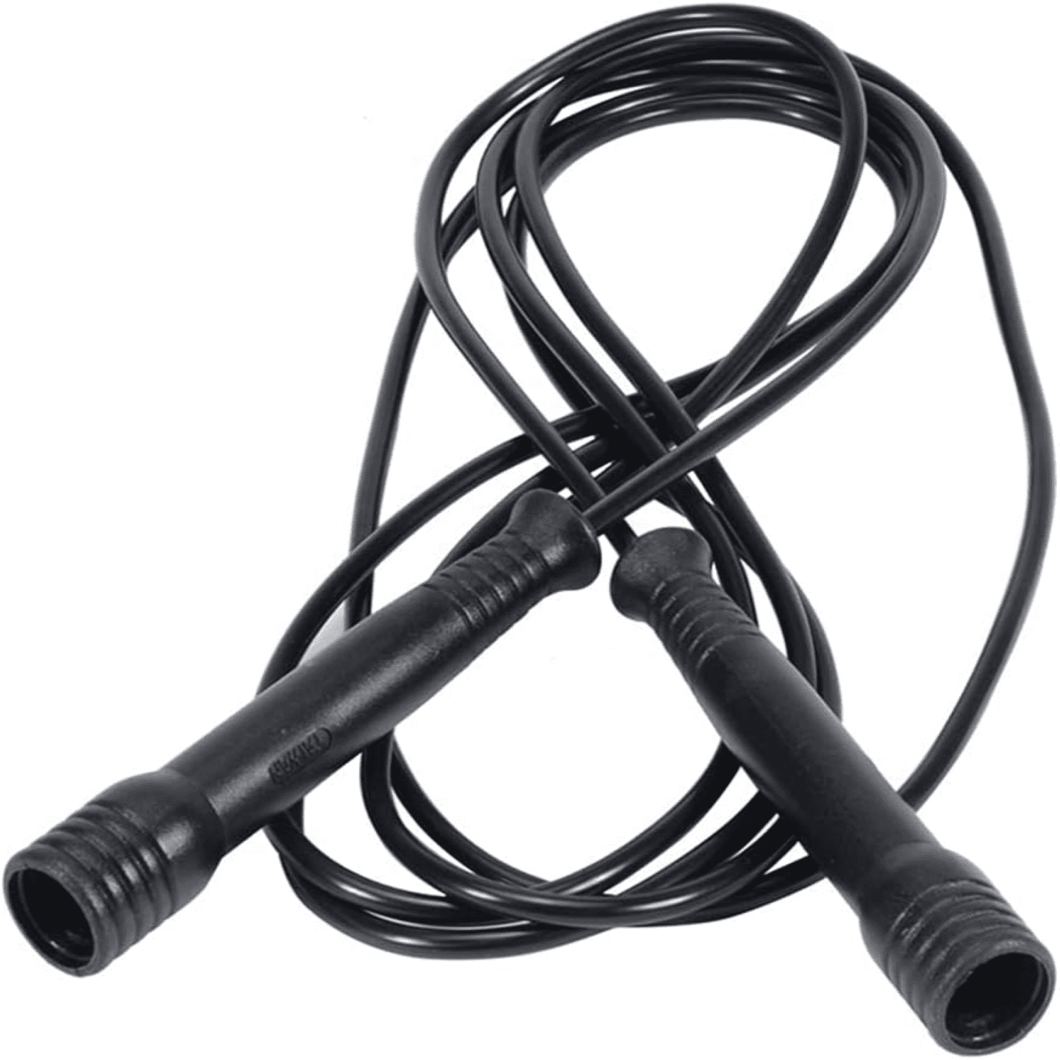 Power Systems Speed Jump Rope 10' Black - Durable Vinyl with Molded ...