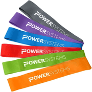Power Systems Versa Loop Resistance Bands   Set of 6 for Full Body Workouts at Home or Gym