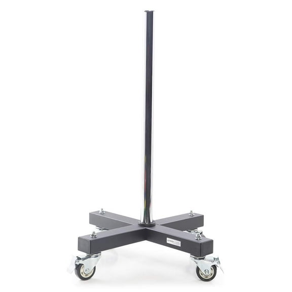 Power Systems Vertical Bumper Plate Storage Rack – Portable 800 lb Vertical Plate Rack with Casters