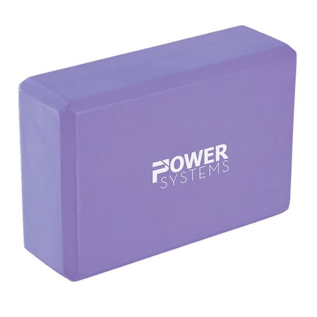 Power Systems Yoga Block 3 in. - Purple, 83350