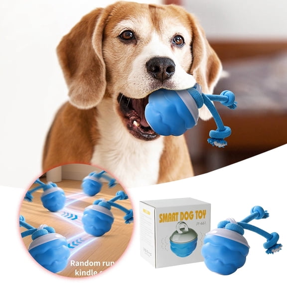 Power Tail 20 Interactive Motion Activated Dog Toy Automatic Rolling Chew Toy for Puppies and Small Breed Dogs