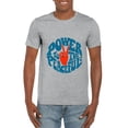 thumbnail image 1 of Power To The Peaceful Retro Vintage 70s 4th Of July T-Shirt, for men & women, up to size 5XL, 1 of 3