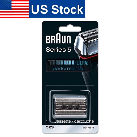 52S Foil & Cutter Shaver Replacement Blades Head Compatible with Bruan Series 5 Electric Razors,fits Legacy Models 5030, 5040 and 5090,Silver