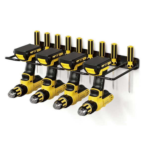 Power Tool Organizer, Drill Holder Wall Mount, Heavy Duty Garage Tool Organizer and Storage, Suitable Tool Rack for Tool Room, Workshop, Garage