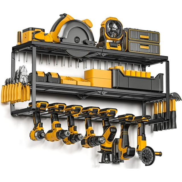 Power Tool Organizer for Tool Storage, Drill Holder Wall Mount with