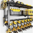 thumbnail image 1 of Power Tool Organizer Wall Mount - 300Lbs Load Storage Rack with Drill Holders for Drills Cordless Tools. Heavy Duty Iron Garage Tool Organizer Storage for Workshop Shed Pegboard Basement, 1 of 4