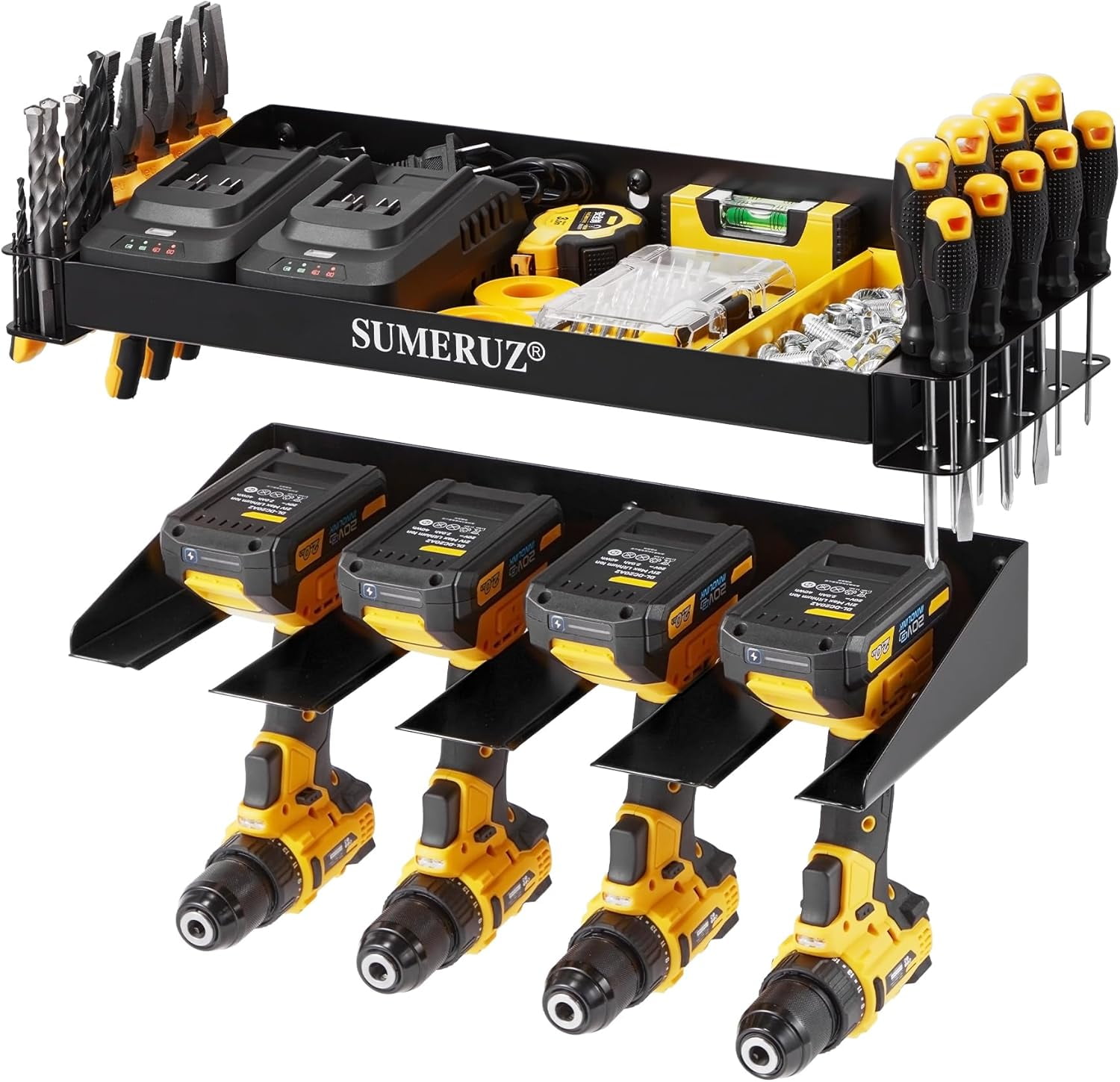 Power Tool Organizer Wall Mount - Heavy Duty Utility Storage Rack ...
