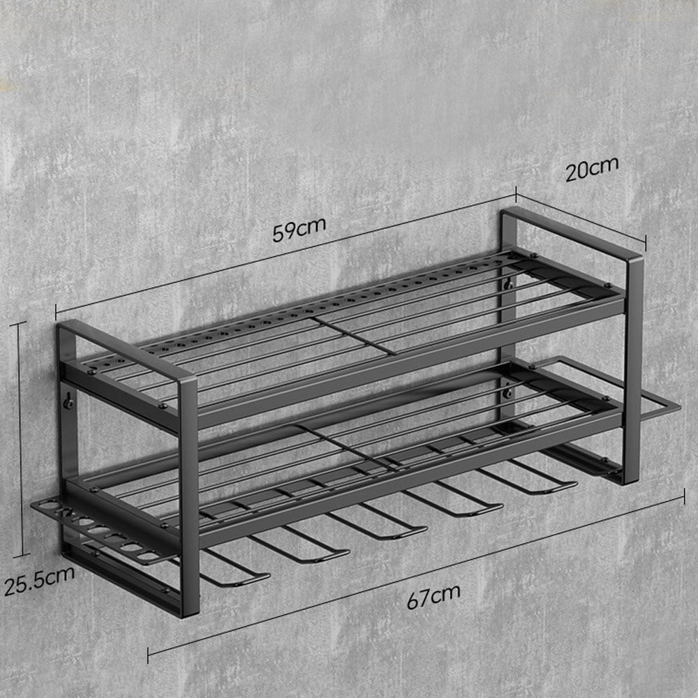 Power Tool Organizer Wall Mounted Power Tool Rack for Cordless Drill