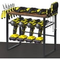 thumbnail image 1 of Power Tool Organizer with 4 Drill Holder Workshop Cordless Tool Men Utility Rack, 1 of 7