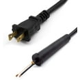 Power Tool Replacement Cord SJT, 18 GA AWG, 2 Wire, 6 1/2 ft, 2 Prong