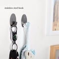 thumbnail image 1 of Self Stick Useful Sticky Coat On Silver Hat Hanger Metal 6x Strong Hook Housekeeping Organizers Utility Hooks, 1 of 9