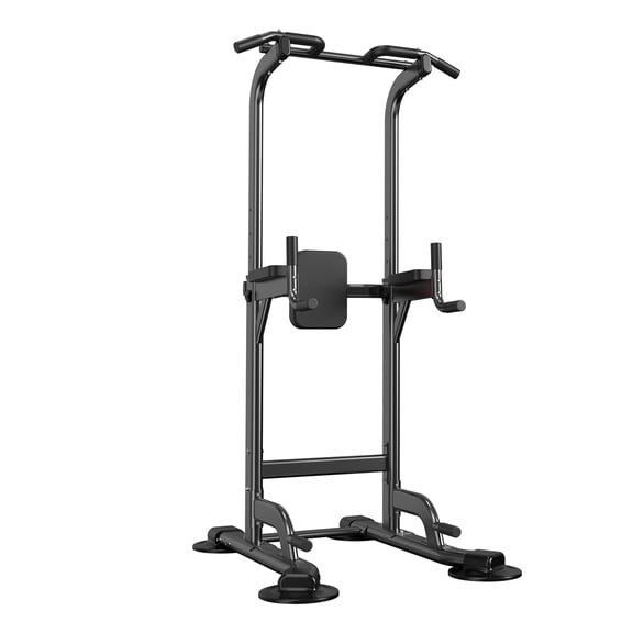 Power Tower Adjustable Height Pull Up & Dip Station Multi-function Home Strength Fitness Workout For Gym