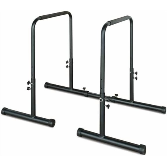 Power Tower Dip Station Pull Up Bar Stand, Adjustable Height, Heavy Duty Multi-Function Fitness Training Equipment with Detachable Bench$$Sport & Recreation Other