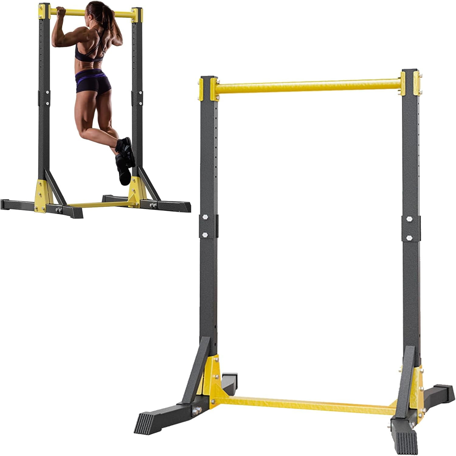 Power Tower, Portable Pullup Bar Station, Free Standing Pull Up Bar for Home Gym, Pull Up Tower