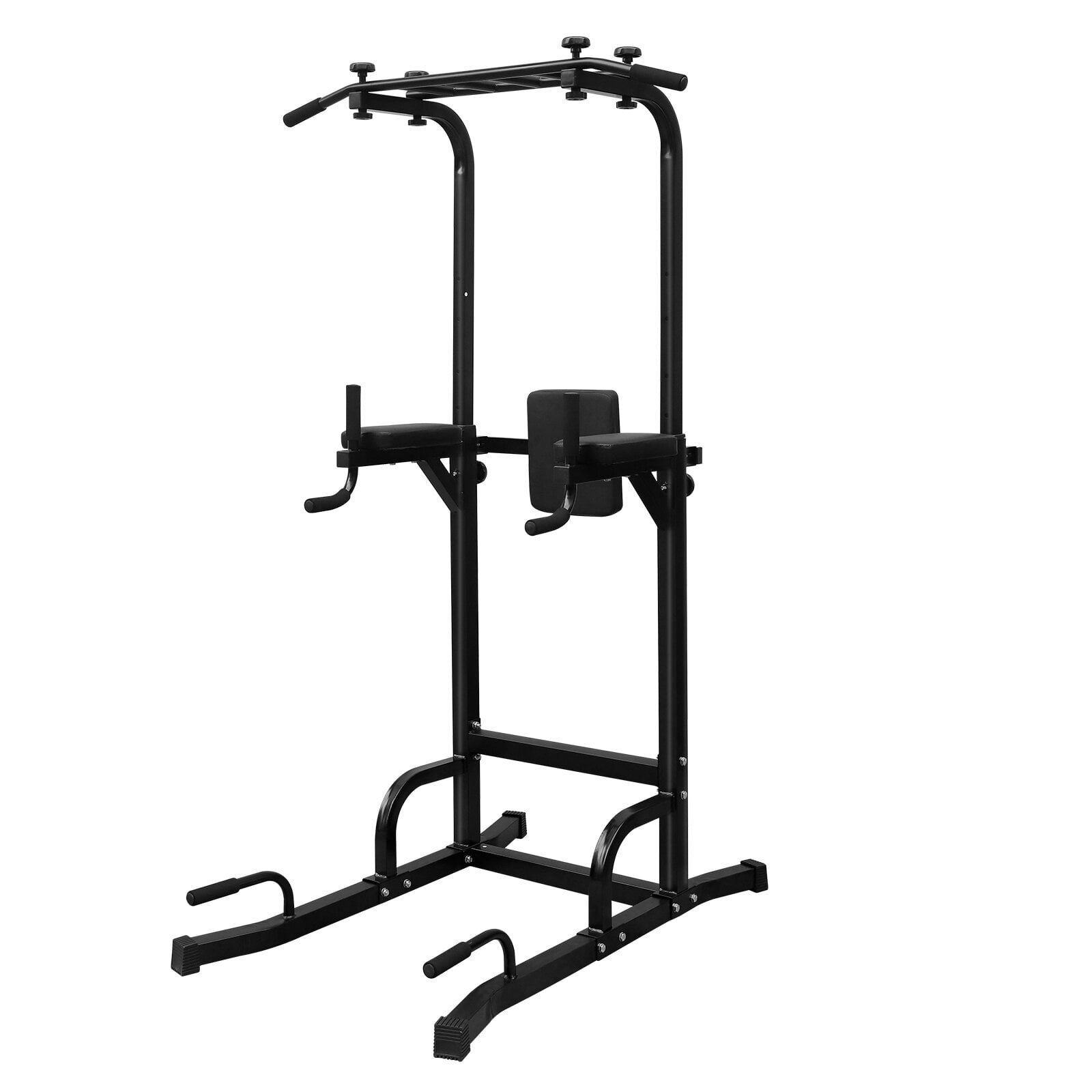 Power Tower Pull Up Bar & Dip Station, Adjustable Height Home Gym Equipment for Strength Training (44.88"L x 47.24"W x 90.55"H)