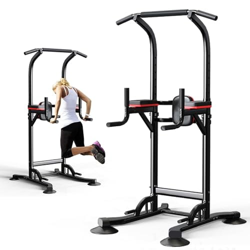 Power Tower Pull Up Bar Station, Workout Dip Bar STation for Home Gym