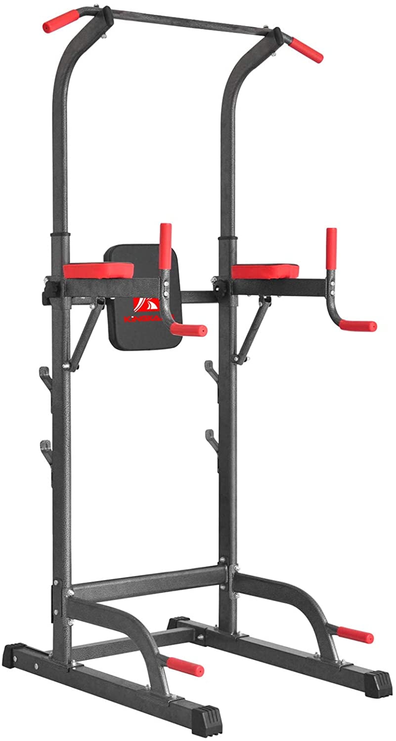 Power Tower with Cushion Home Gym Adjustable Height Pull-Up Station Dip  Station Work Out Equipment 