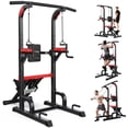 thumbnail image 1 of LNOW Power Tower with Stair Stepper Pull Up Bar Station, Multi-Function Dip Station with Adjustable Height for Home Gym Strength, 1 of 10