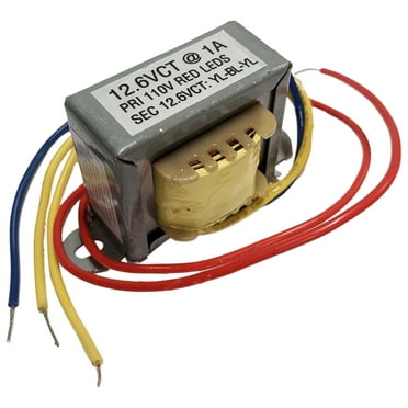 Electronix Express Power Transformer with Wire Leads and Foot Mount, 12.6 VCT, 1A