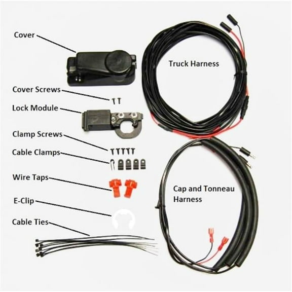 Power Truck Cap Lock without Handle - Black