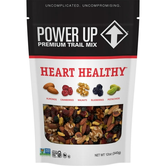 Power Up Trail Mix Heart Healthy 12oz, Gluten Free, Vegan, Non-GMO