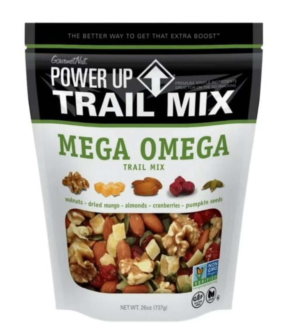 Power Up Mega Omega Gluten Free Vegan Trail Mix 26 Oz.