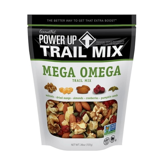Power-Up TMH1Trail Mix, Mega Omega - Kosher (1 Pack of 26 oz)